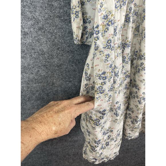 Denim & Supply Ralph Lauren Empire Waist Gauzy Floral Mini Dress Women's XL - Picture 6 of 13